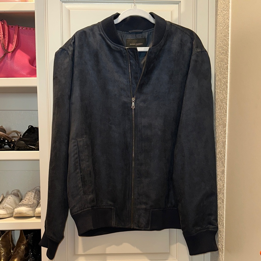 Banana Republic Black Bomber Jacket